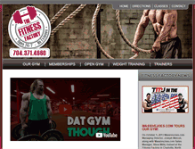 Tablet Screenshot of fitnessfactorycharlotte.com